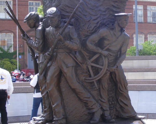 During the Civil War, more than 2.2 million Americans fought for the Union, which listed 140,414 battle deaths. Another million fought for the Confederacy, which lost 74,524 in battle. The African-American Civil War Memorial, above, is in Washington, D.C.